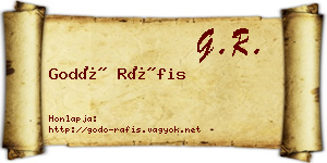 Godó Ráfis névjegykártya